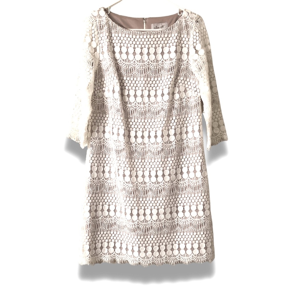 Women’s, Dress, Jessica H., Size 10, Cream lace